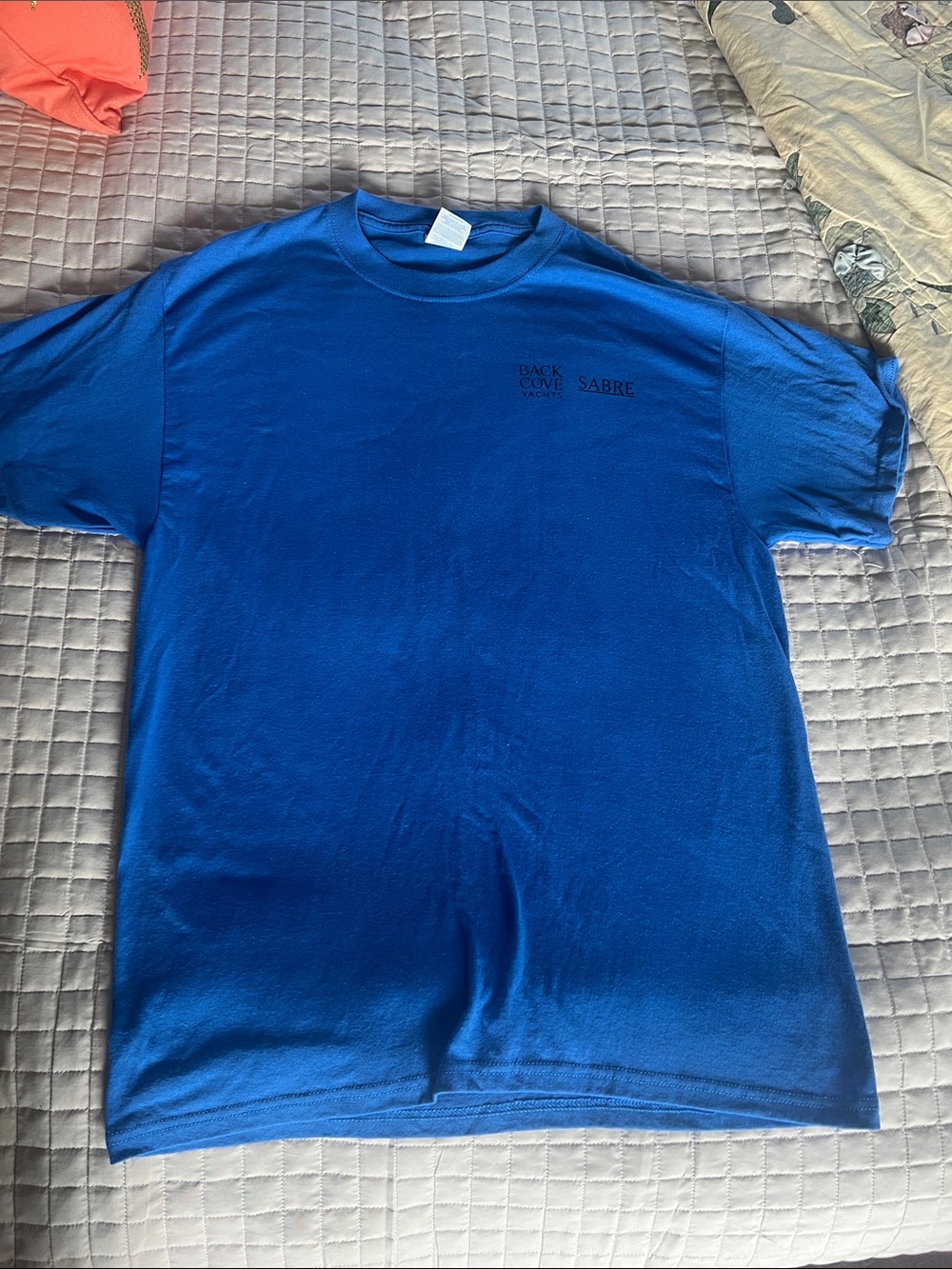 Blue Crew Neck Men's T-Shirt